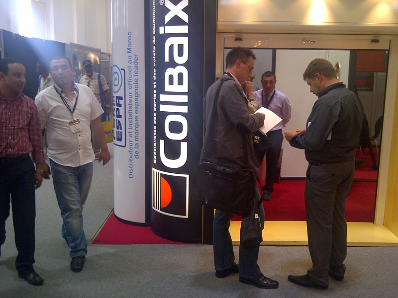 Collbaix avec son partenaire Fermespa au Salon International Batimat 2012 à Casablanca (Maroc)